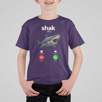 Shark Calling Meme Mispelled Shak Incoming Call Humor T Shirt For Kid