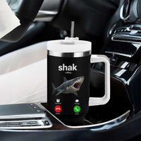 Shark Calling Meme Mispelled Shak Incoming Call Humor Tumbler With Handle