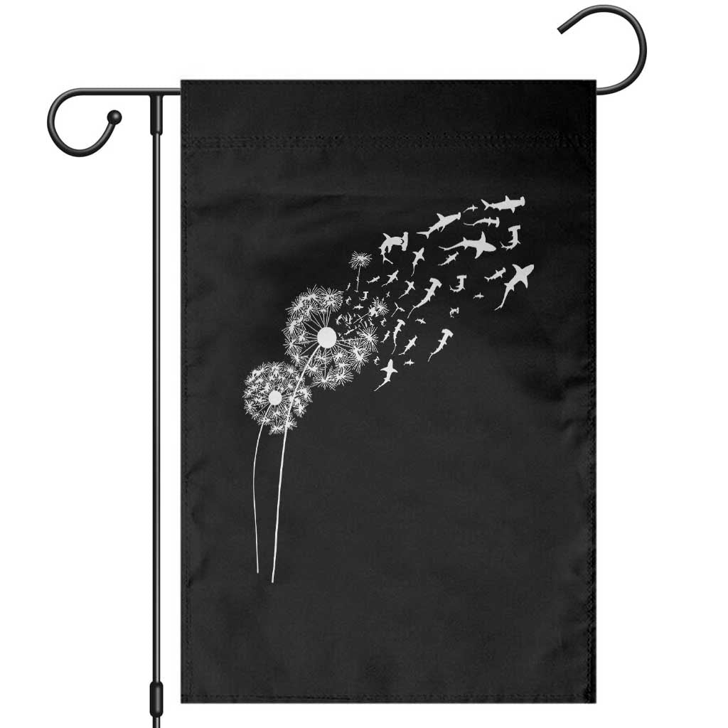 Shark Dandelion Flower for Ocean Wildlife Lover Garden Flag