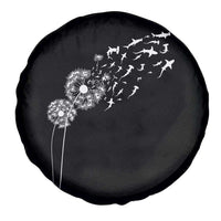 Shark Dandelion Flower for Ocean Wildlife Lover Spare Tire Cover