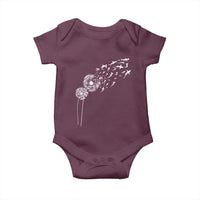 Shark Dandelion Flower for Ocean Wildlife Lover Baby Onesie