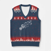 Shark Dandelion Flower for Ocean Wildlife Lover V-Neck Knit Sweater Vest