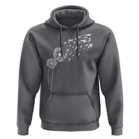 Shark Dandelion Flower for Ocean Wildlife Lover Hoodie
