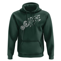 Shark Dandelion Flower for Ocean Wildlife Lover Hoodie