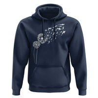 Shark Dandelion Flower for Ocean Wildlife Lover Hoodie