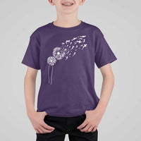 Shark Dandelion Flower for Ocean Wildlife Lover T Shirt For Kid