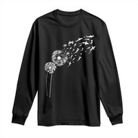Shark Dandelion Flower for Ocean Wildlife Lover Long Sleeve Shirt