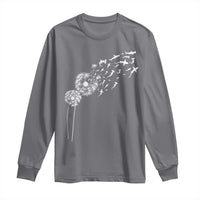 Shark Dandelion Flower for Ocean Wildlife Lover Long Sleeve Shirt