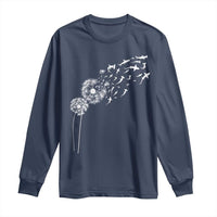 Shark Dandelion Flower for Ocean Wildlife Lover Long Sleeve Shirt