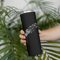 Shark Dandelion Flower for Ocean Wildlife Lover Skinny Tumbler