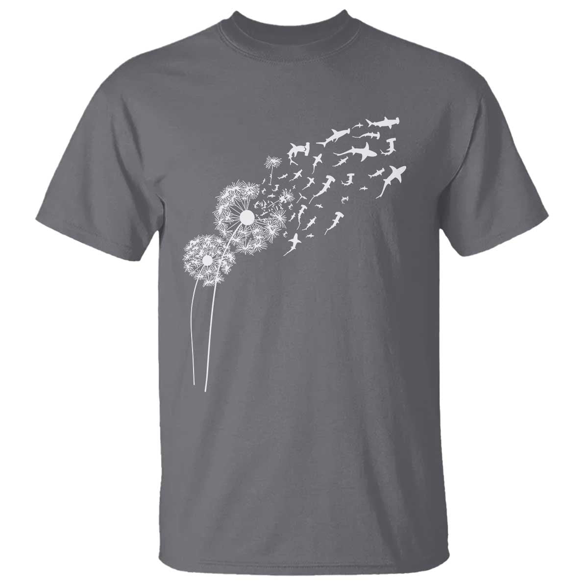 Shark Dandelion Flower for Ocean Wildlife Lover T Shirt