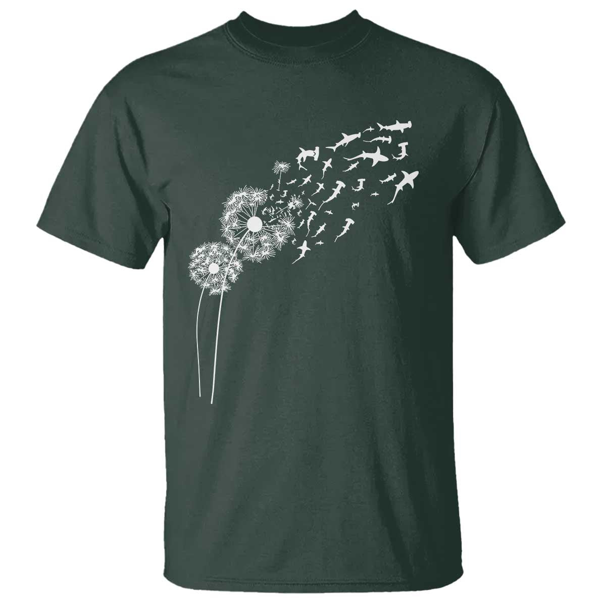 Shark Dandelion Flower for Ocean Wildlife Lover T Shirt