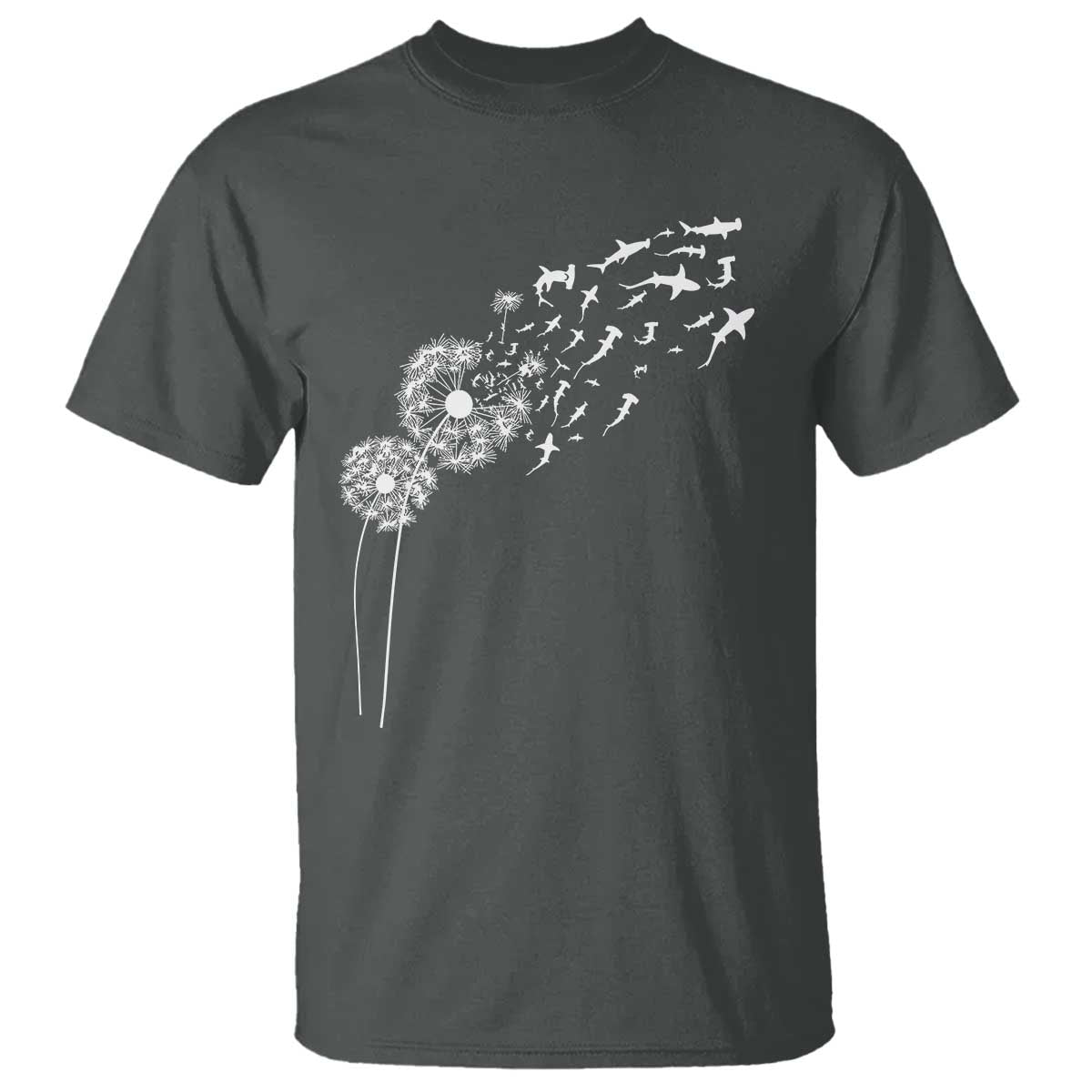 Shark Dandelion Flower for Ocean Wildlife Lover T Shirt