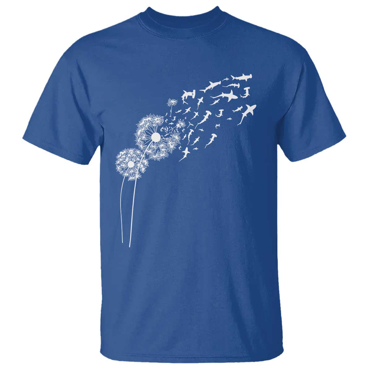 Shark Dandelion Flower for Ocean Wildlife Lover T Shirt