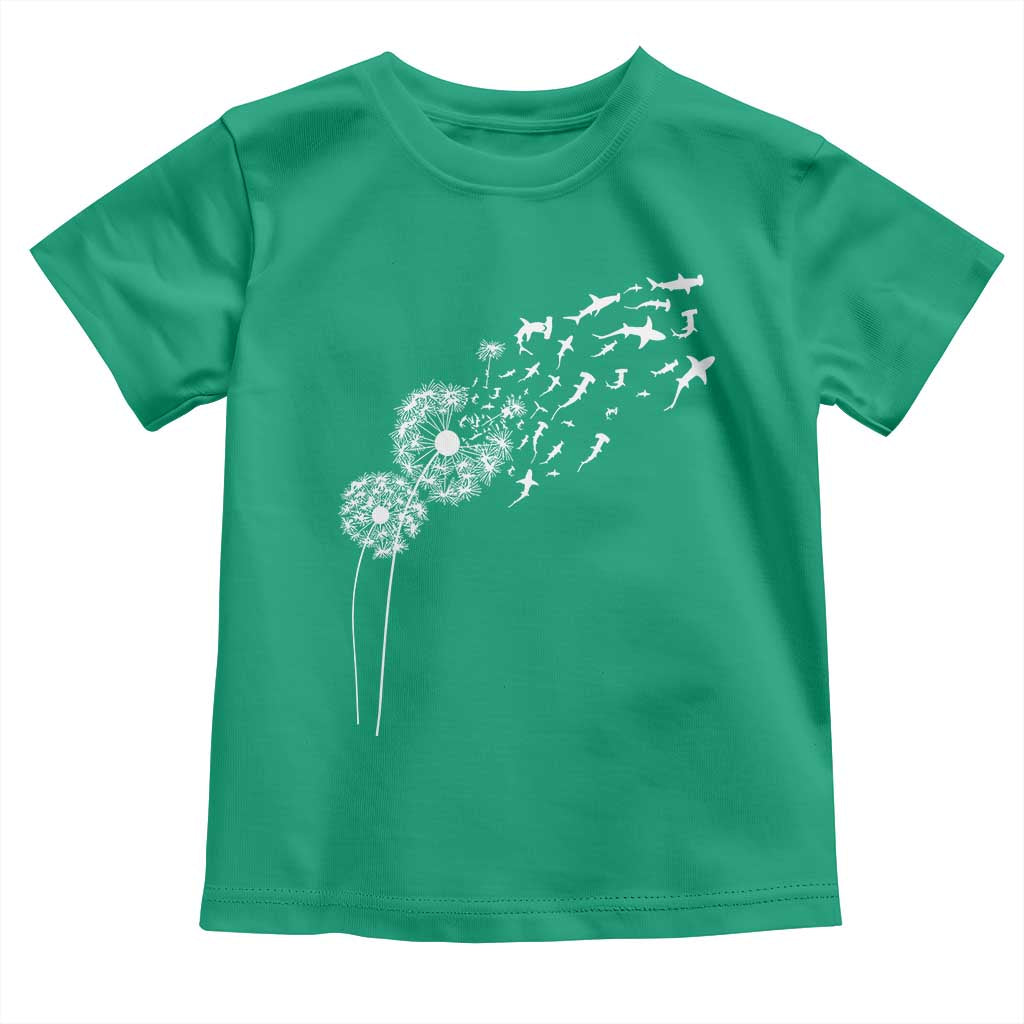 Shark Dandelion Flower for Ocean Wildlife Lover Toddler T Shirt