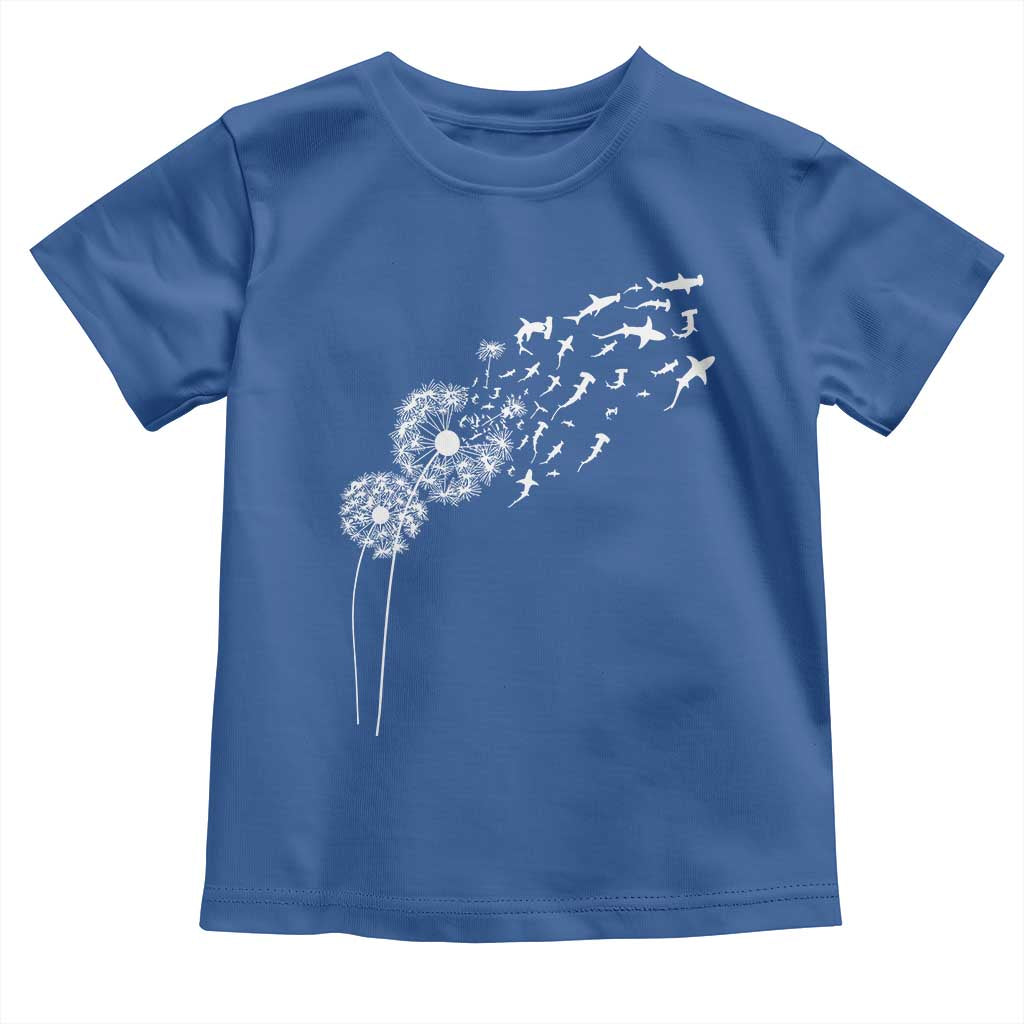 Shark Dandelion Flower for Ocean Wildlife Lover Toddler T Shirt