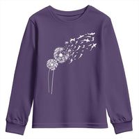 Shark Dandelion Flower for Ocean Wildlife Lover Youth Sweatshirt