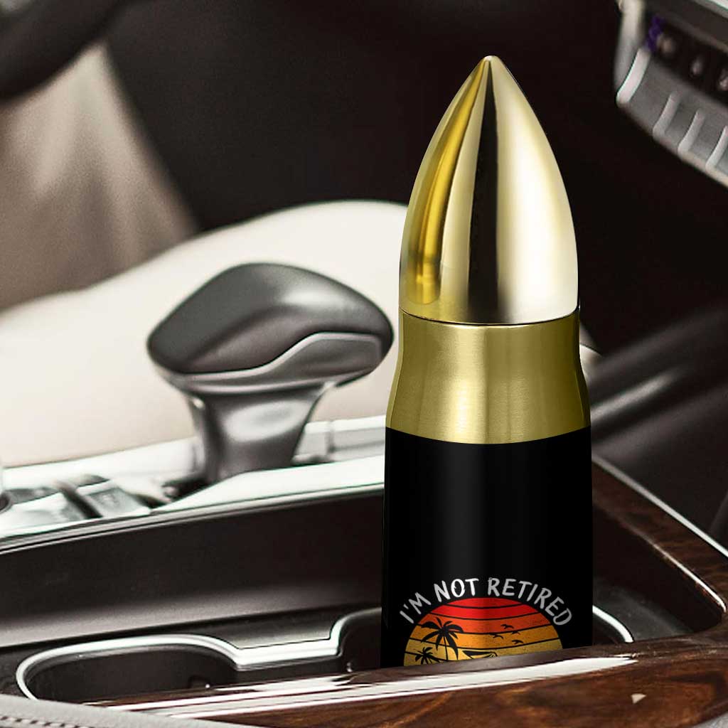 I'm Not Retired Travel Planning Is Hard Work Funny Retirement Vacation Bullet Tumbler