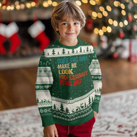 Does This Shirt Make Me Look Professionally Developed Ugly Christmas Sweater Retro Funny Sarcastic