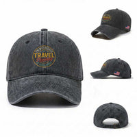 I'm Not Retired Travel Planning Is Hard Work Washed Cotton Baseball Cap Funny Retirement Vacation Retro