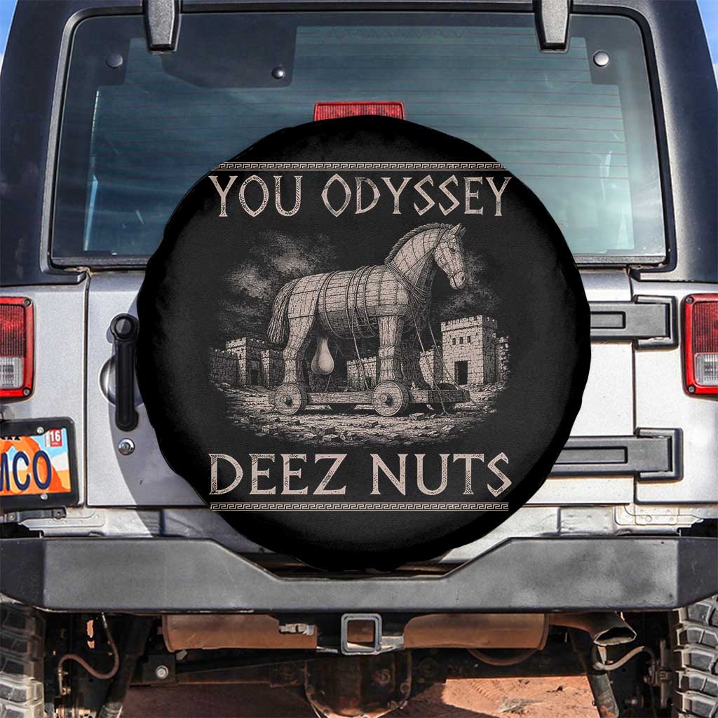 You Odyssey Deez Nuts Funny Trojan Horse Spare Tire Cover Inappropriate Adult Humor Ancient Greek