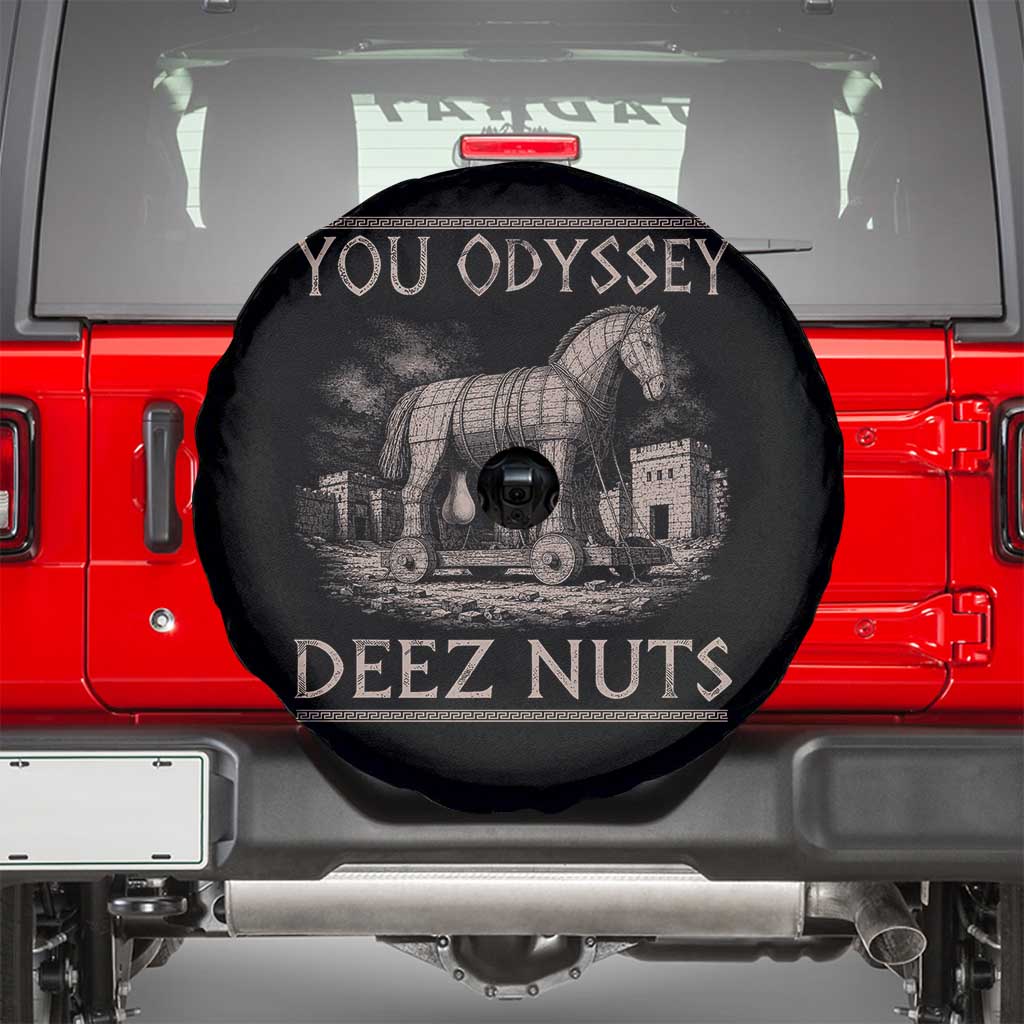 You Odyssey Deez Nuts Funny Trojan Horse Spare Tire Cover Inappropriate Adult Humor Ancient Greek
