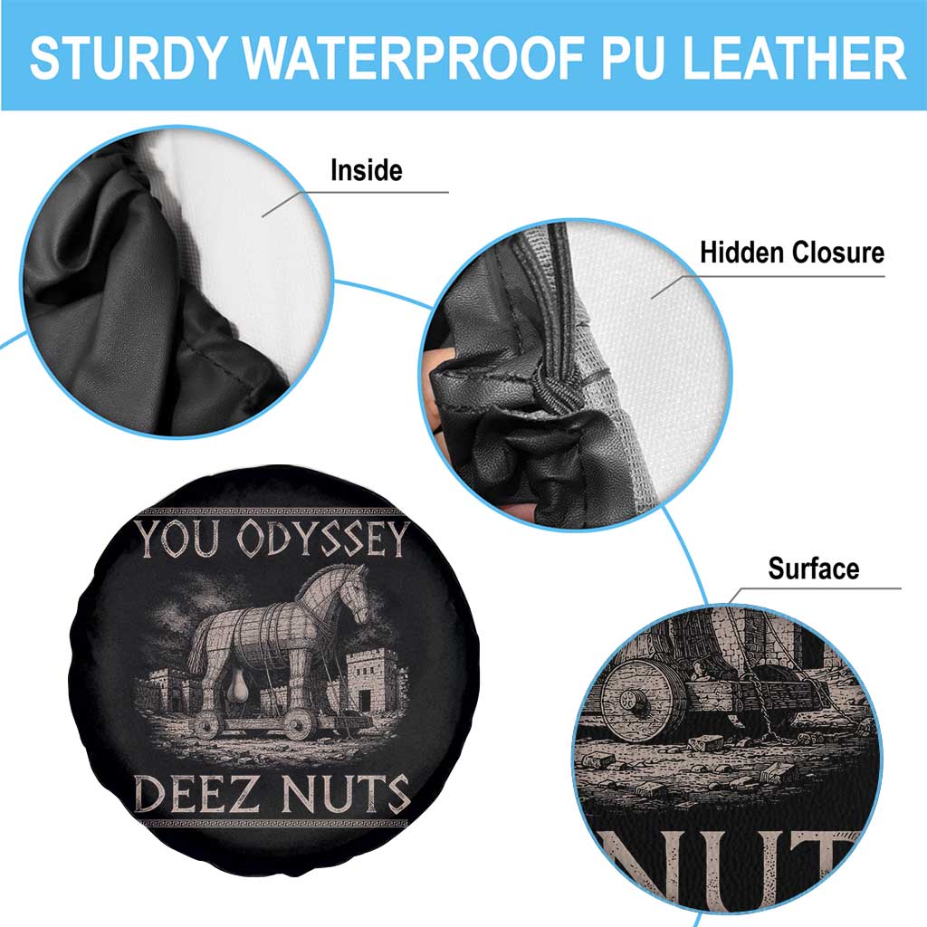 You Odyssey Deez Nuts Funny Trojan Horse Spare Tire Cover Inappropriate Adult Humor Ancient Greek