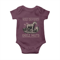 You Odyssey Deez Nuts Funny Trojan Horse Baby Onesie Inappropriate Adult Humor Ancient Greek