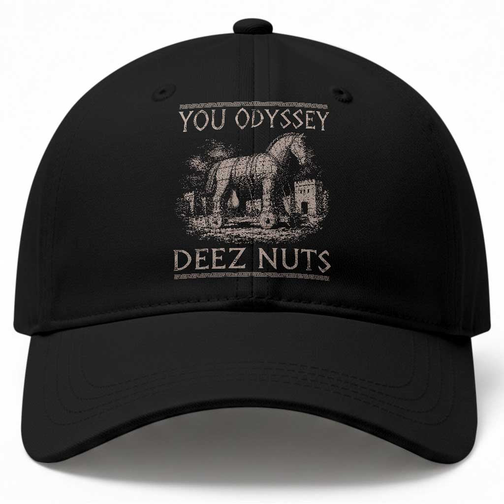You Odyssey Deez Nuts Funny Trojan Horse Baseball Cap Inappropriate Adult Humor Ancient Greek