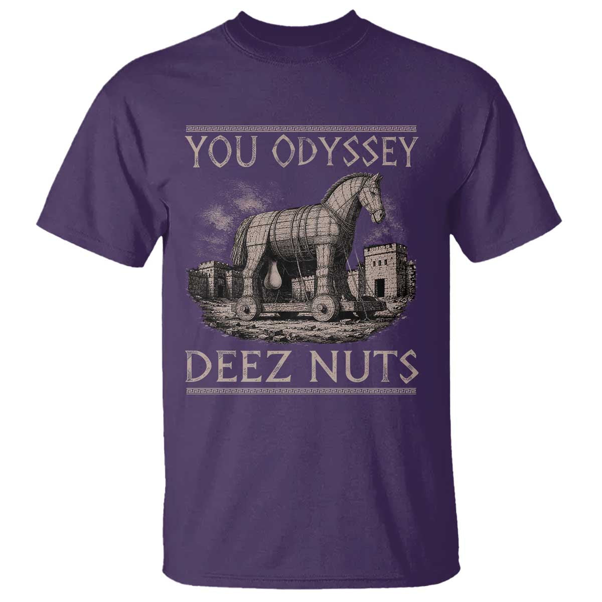 You Odyssey Deez Nuts Funny Trojan Horse T Shirt Inappropriate Adult Humor Ancient Greek