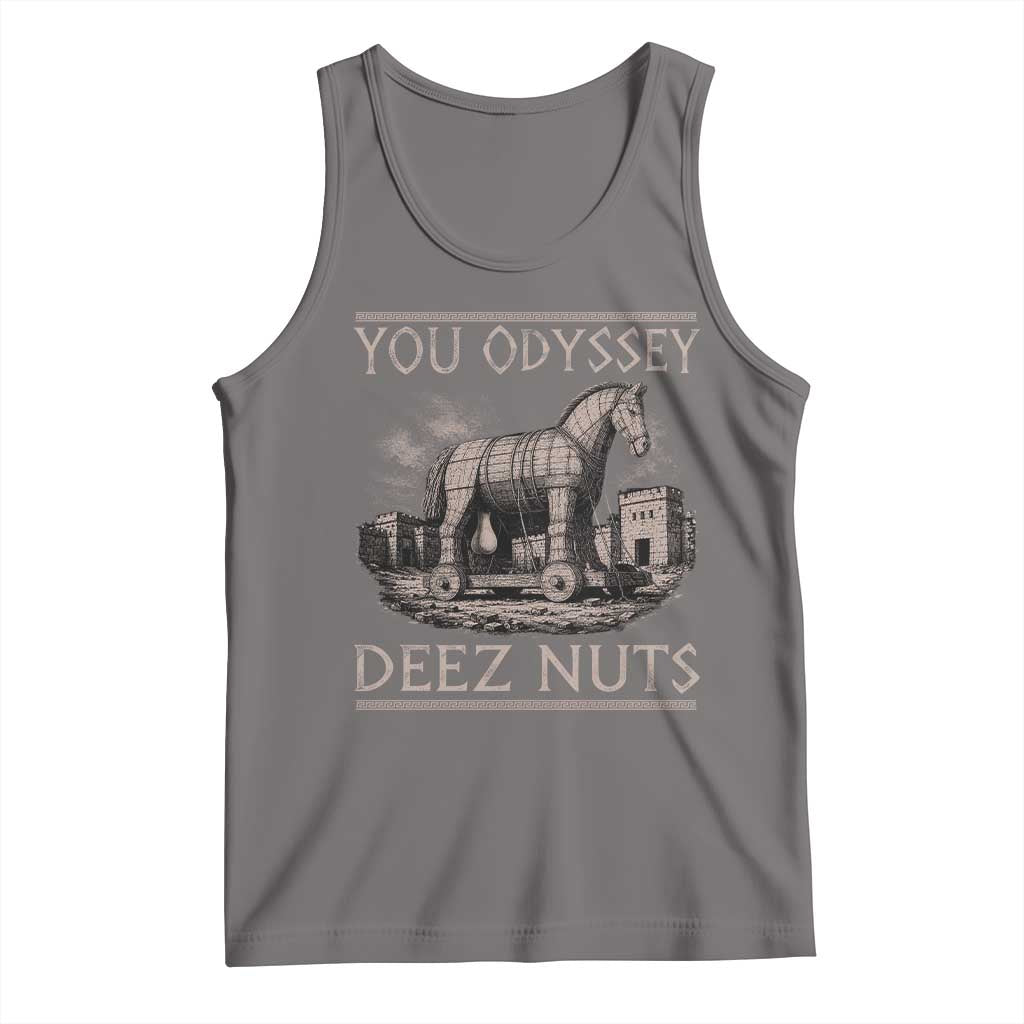 You Odyssey Deez Nuts Funny Trojan Horse Tank Top Inappropriate Adult Humor Ancient Greek