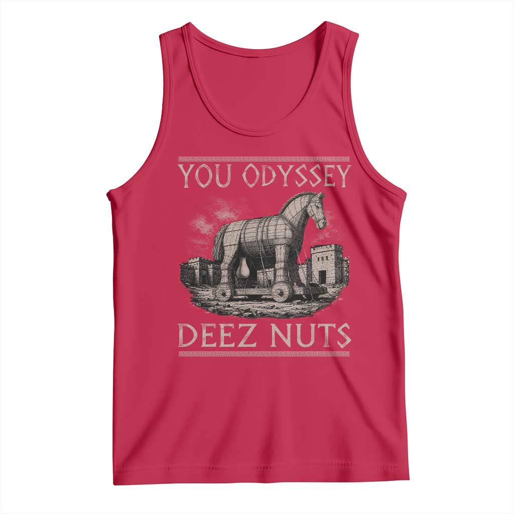 You Odyssey Deez Nuts Funny Trojan Horse Tank Top Inappropriate Adult Humor Ancient Greek