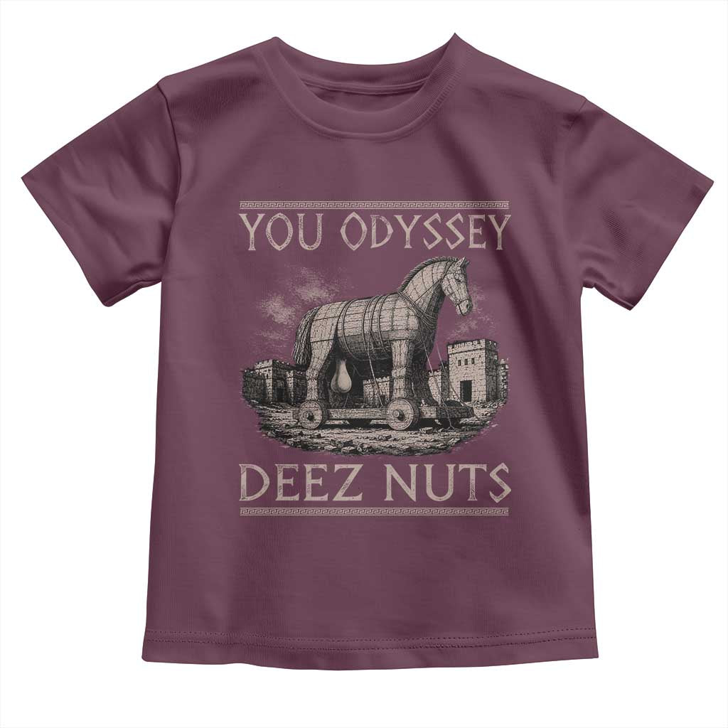 You Odyssey Deez Nuts Funny Trojan Horse Toddler T Shirt Inappropriate Adult Humor Ancient Greek