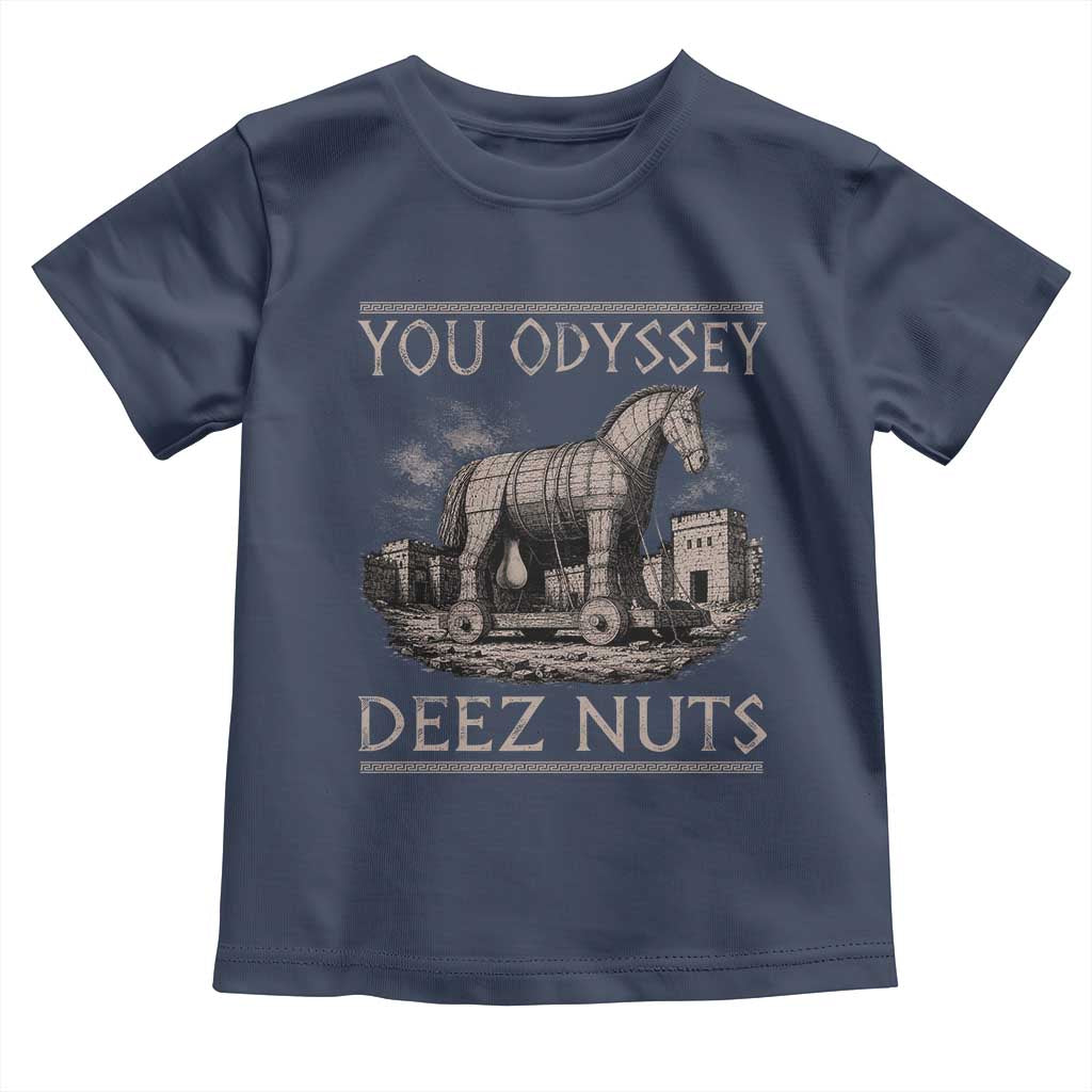 You Odyssey Deez Nuts Funny Trojan Horse Toddler T Shirt Inappropriate Adult Humor Ancient Greek
