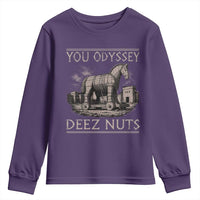 You Odyssey Deez Nuts Funny Trojan Horse Youth Sweatshirt Inappropriate Adult Humor Ancient Greek