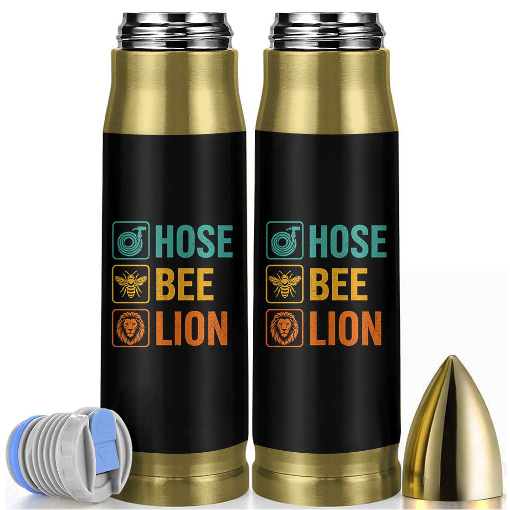 Hose Bee Lion Funny Meme Word Pun Retro Bullet Tumbler