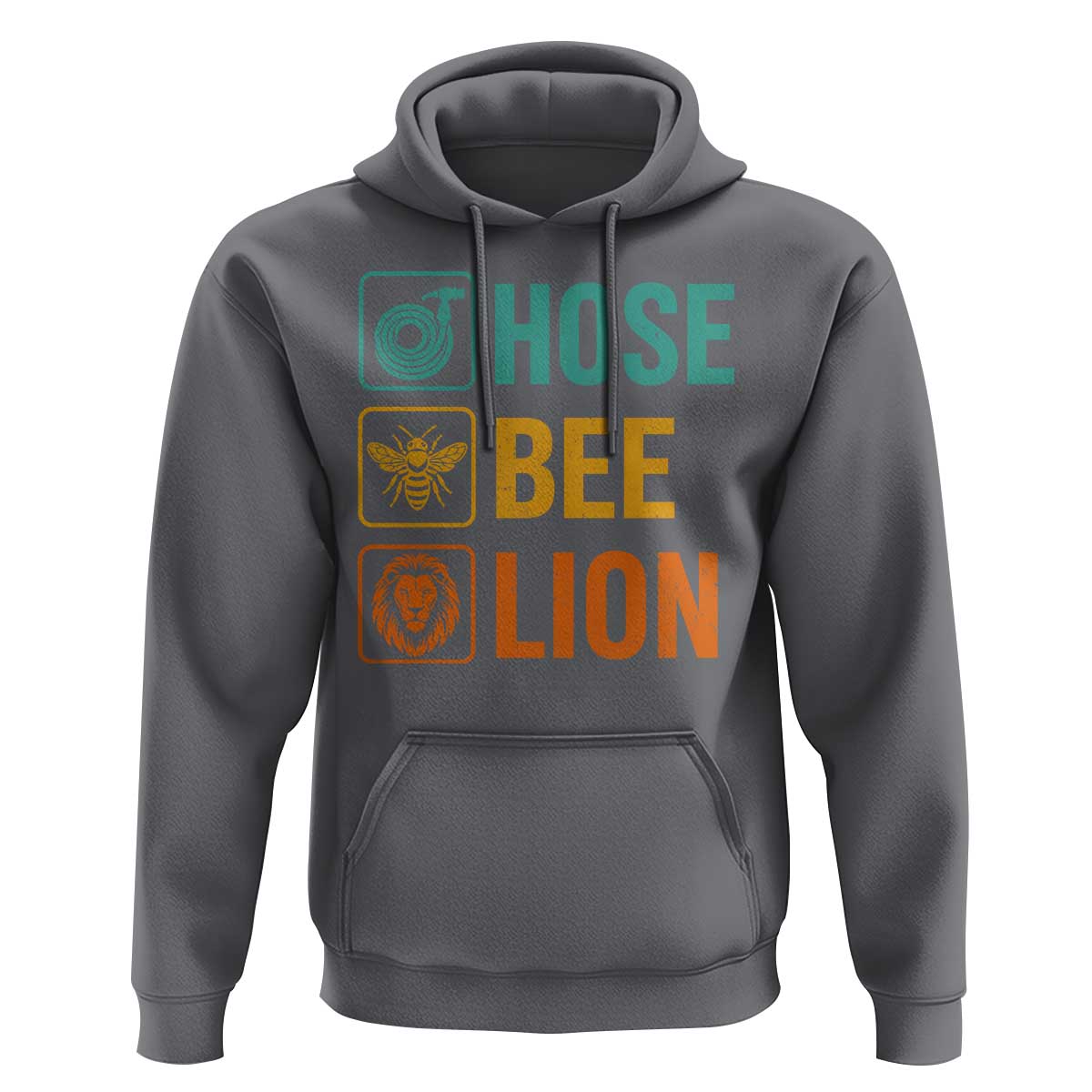Hose Bee Lion Funny Meme Word Pun Retro Hoodie