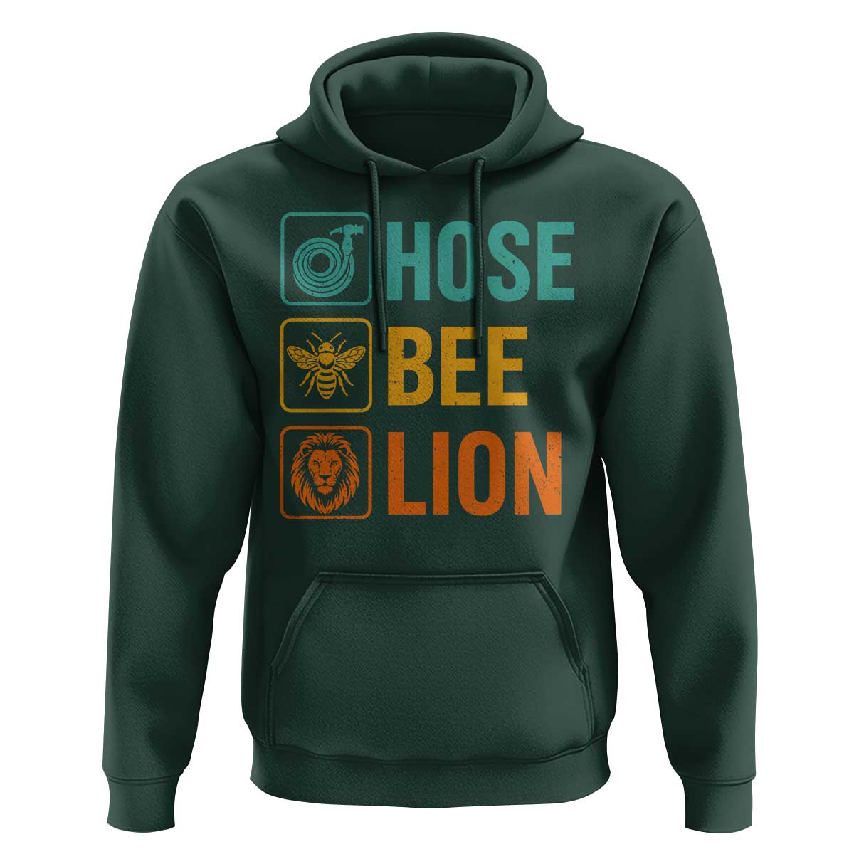 Hose Bee Lion Funny Meme Word Pun Retro Hoodie