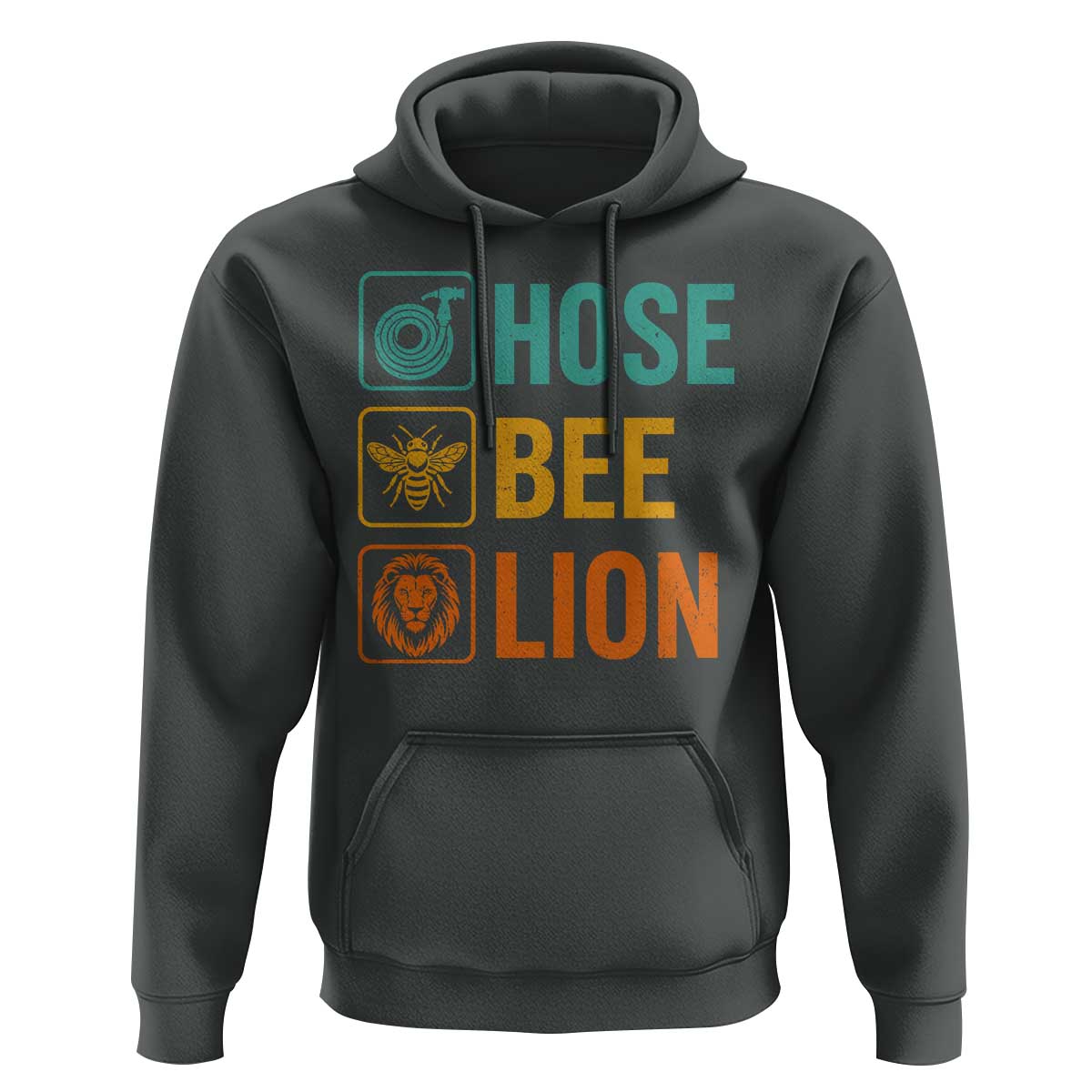 Hose Bee Lion Funny Meme Word Pun Retro Hoodie
