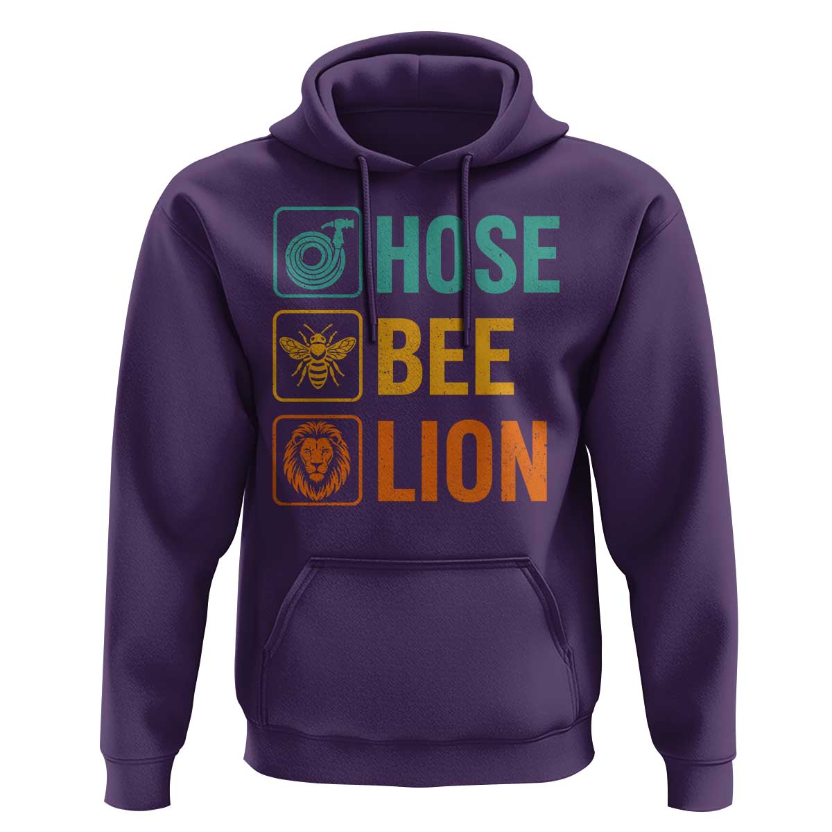 Hose Bee Lion Funny Meme Word Pun Retro Hoodie