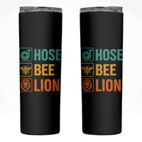 Hose Bee Lion Funny Meme Word Pun Retro Skinny Tumbler