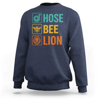 Hose Bee Lion Funny Meme Word Pun Retro Sweatshirt