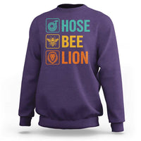 Hose Bee Lion Funny Meme Word Pun Retro Sweatshirt