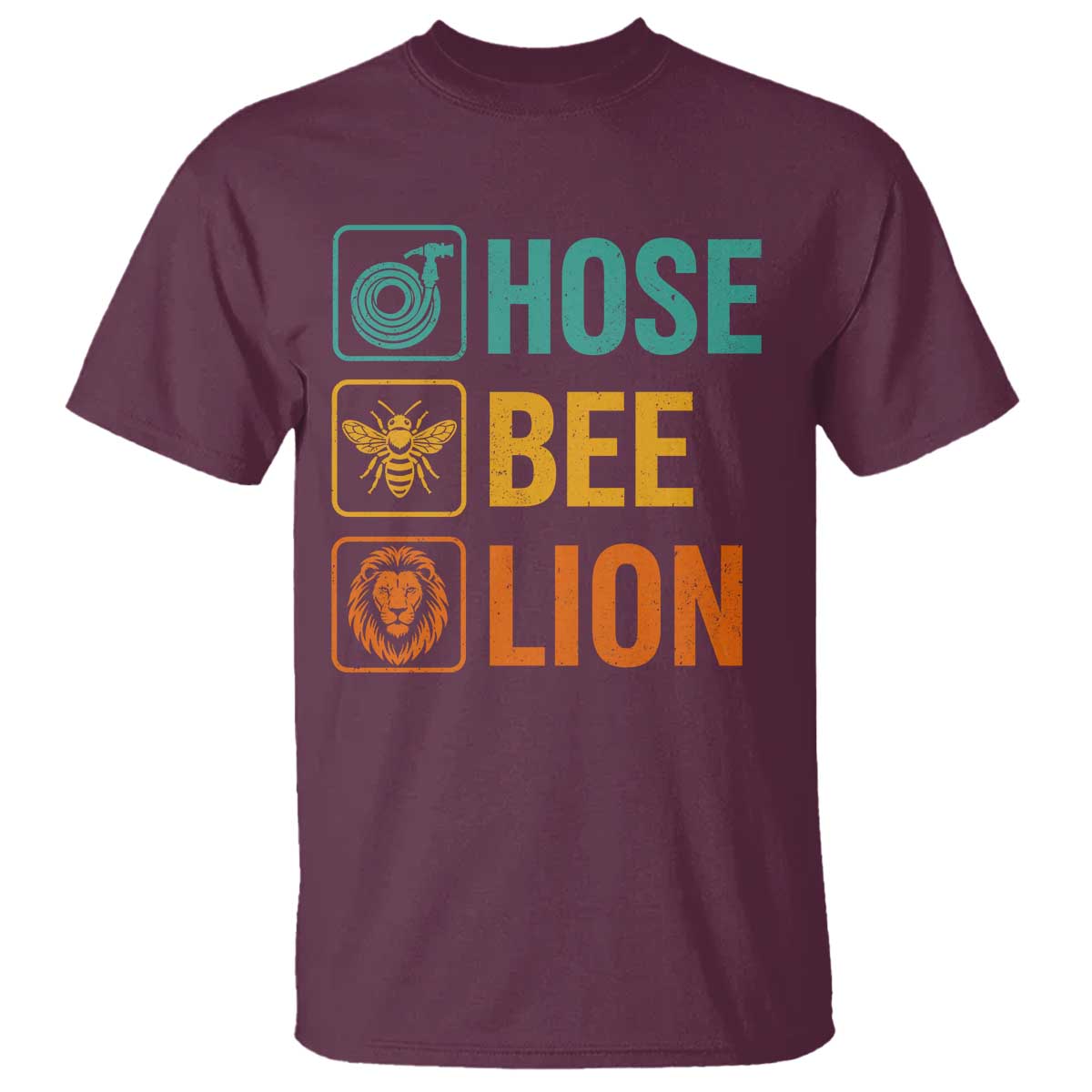 Hose Bee Lion Funny Meme Word Pun Retro T Shirt