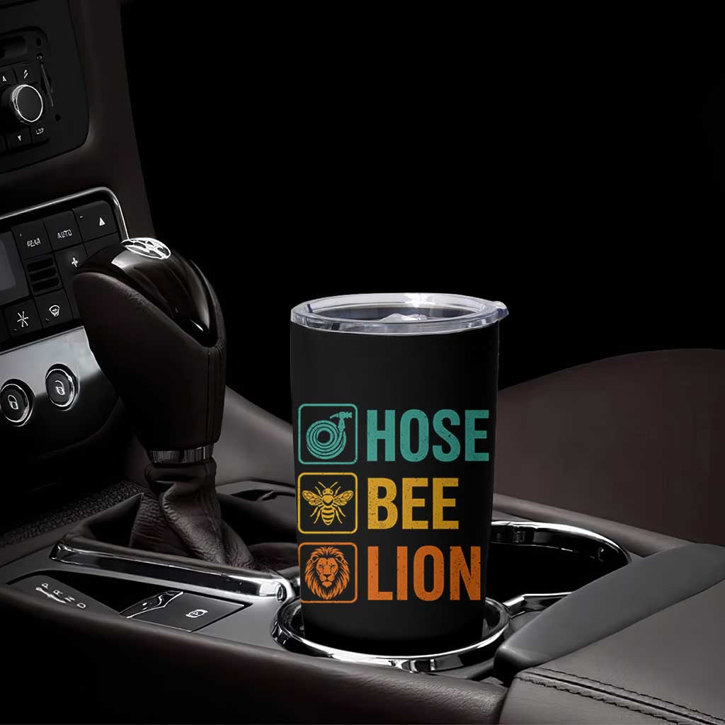 Hose Bee Lion Funny Meme Word Pun Retro Tumbler Cup
