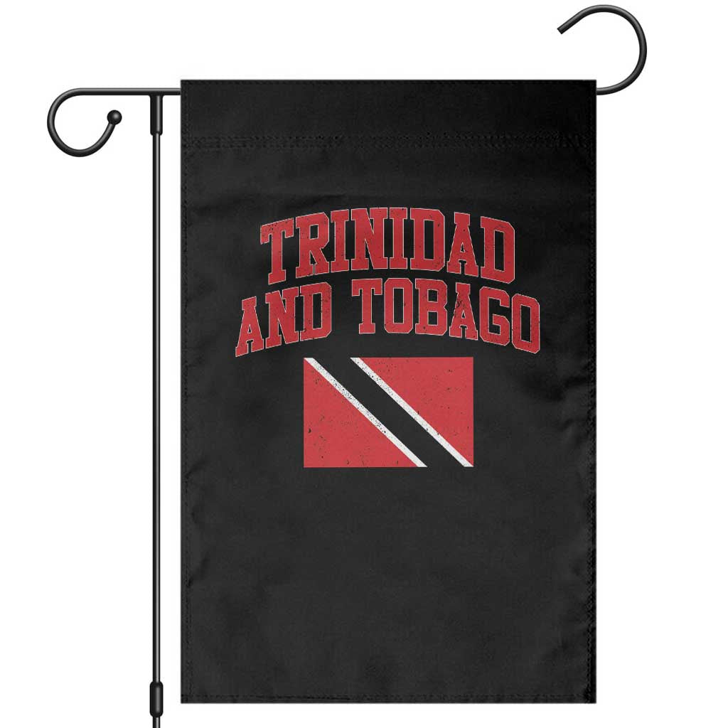 Trinidad And Tobago Athletic Throwback Design Garden Flag Vintage Trinidadian Flag