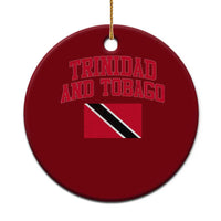Trinidad And Tobago Athletic Throwback Design Ceramic Ornament Vintage Trinidadian Flag