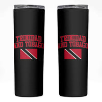 Trinidad And Tobago Athletic Throwback Design Skinny Tumbler Vintage Trinidadian Flag