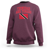Trinidad And Tobago Athletic Throwback Design Sweatshirt Vintage Trinidadian Flag