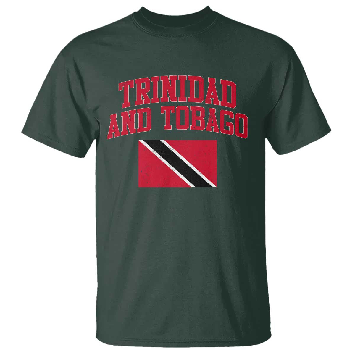 Trinidad And Tobago Athletic Throwback Design T Shirt Vintage Trinidadian Flag